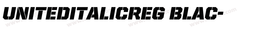 UnitedItalicReg Blac字体转换